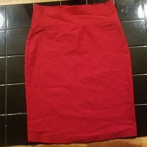 red pencil skirt